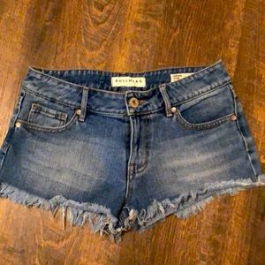Denim Low-Rise Shorts